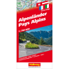 Straßenkarte Alpenländer 1:750000