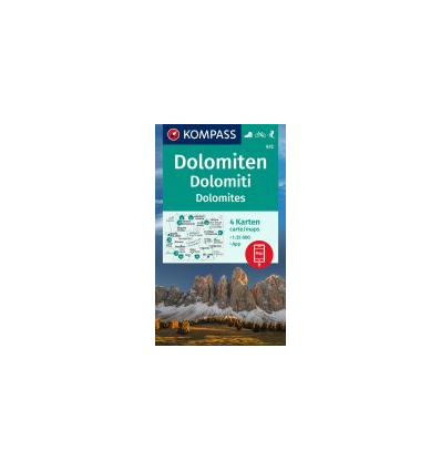 Dolomiti 1:35.000 - set di 4 cartine