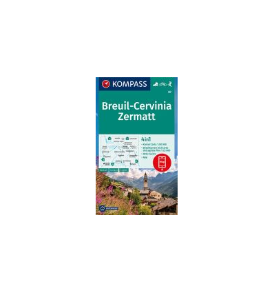 Breuil, Cervinia, Zermatt 1:50.000