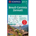 Breuil, Cervinia, Zermatt 1:50.000