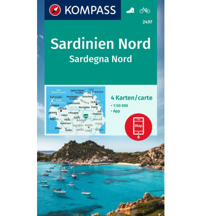 Sardinien Nord 1:50.000 – 4 Karten im Set