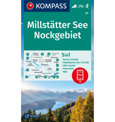 Millstätter See, Nockgebiet 1:50.000