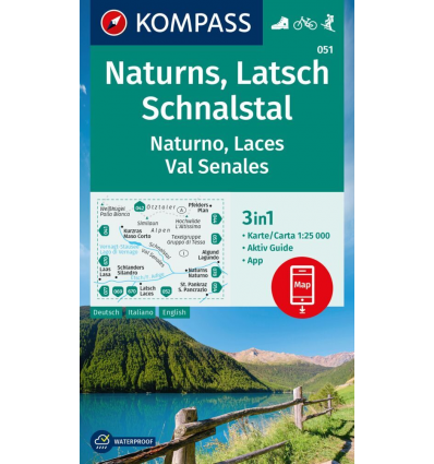 Naturns, Latsch, Schnalstal 1:25.000