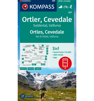 Ortler, Cevedale, Suldental, Valfurva 1:25.000