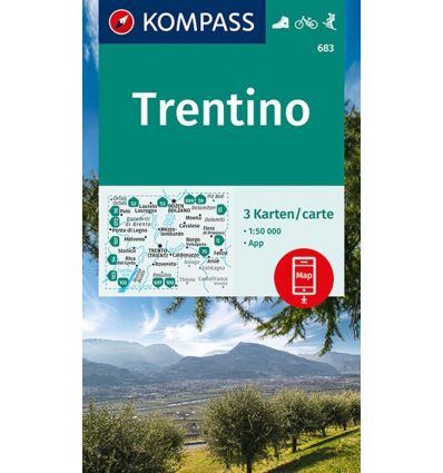 Trentino 1:50.000 - set di 3 cartine