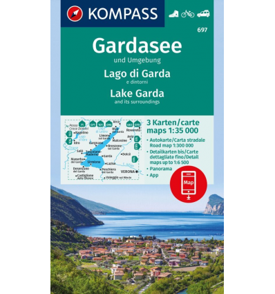 Gardasee und Umgebung 1:35.000 – 3 Karten im Set