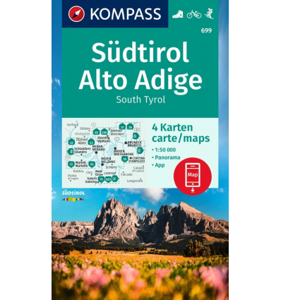 Alto Adige 1:50.000 - set 4 cartine