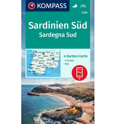 Sardinien Süd 1:50.000 – 4 Karten im Set