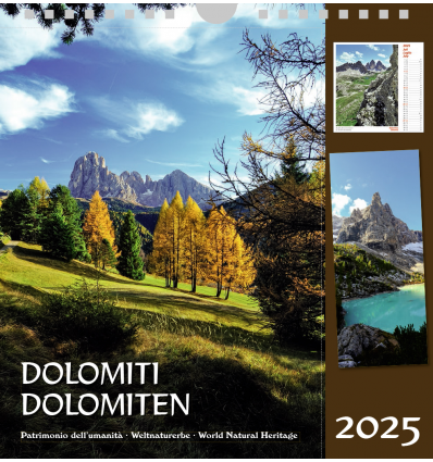 Postkartenkalender Dolomiten, hochformt LANGKOFEL 2025