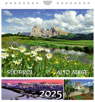 Postkartenkalender Südtirol, querformat LANGKOFEL 2025