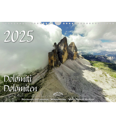 Bildkalender Dolomiten, querformat DREI ZINNEN 2025