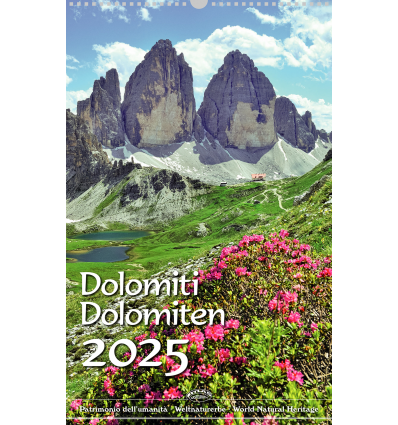 Bildkalender Dolomiten, hochformat DREI ZINNEN 2025