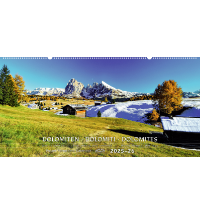 Calendario panoramico Dolomiti ALPE DI SIUSI 2025-26