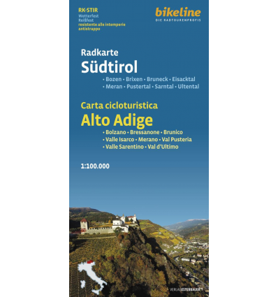 Bikeline carta ciclabile dell'Alto Adige