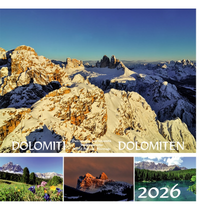 Postkartenkalender Dolomiten Drei Zinnen 2026