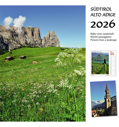 Postkartenkalender Südtirol Seiser Alm 2026