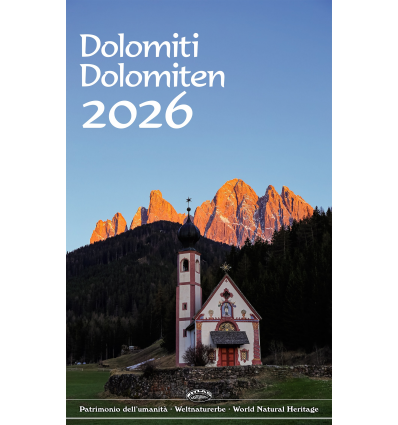 Calendario grande Dolomiti Gruppo delle Odle 2026