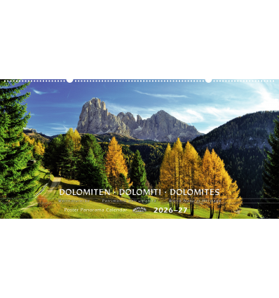 Calendario panoramico Dolomiti Sassolungo 2026-27