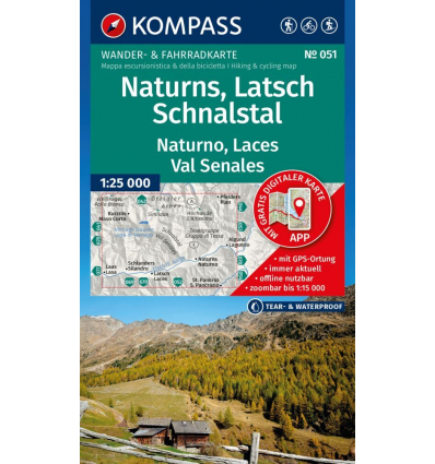 Naturns, Latsch, Schnalstal 1:25.000