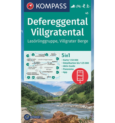 Defereggental, Villgratental, Lasörlinggruppe, Villgrater Berge 1:50.000