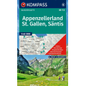 Appenzellerland, St. Gallen, Säntis, 1:40.000