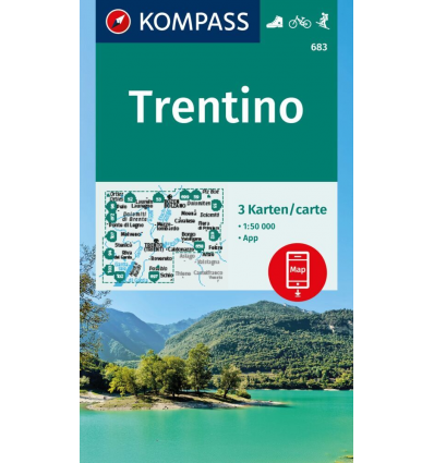 Trentino 1:50.000 - set di 3 cartine