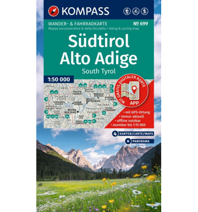 Alto Adige 1:50.000 - set 4 cartine
