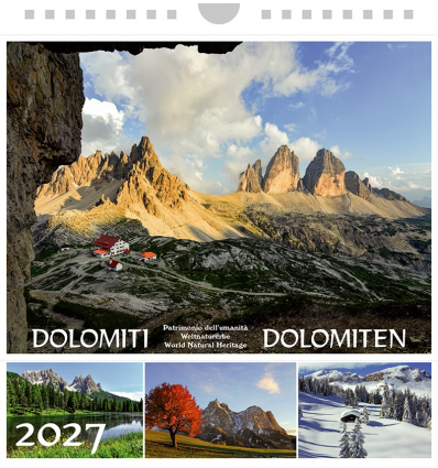 Postkartenkalender Dolomiten Drei Zinnen 2027