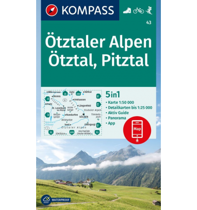 Ötztaler Alpen, Ötztal, Pitztal 1:50.000