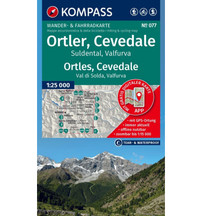 Ortler, Cevedale, Suldental, Valfurva 1:25.000