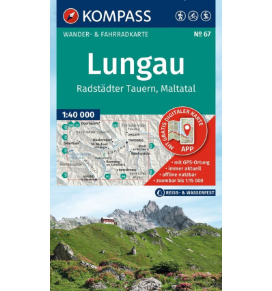 Lungau, Radstädter Tauern, Maltatal, 1:40.000